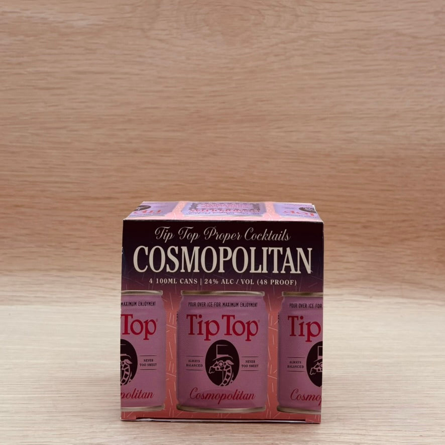 Tip Top, Cosmopolitan, Canned Cocktail, 4 pack