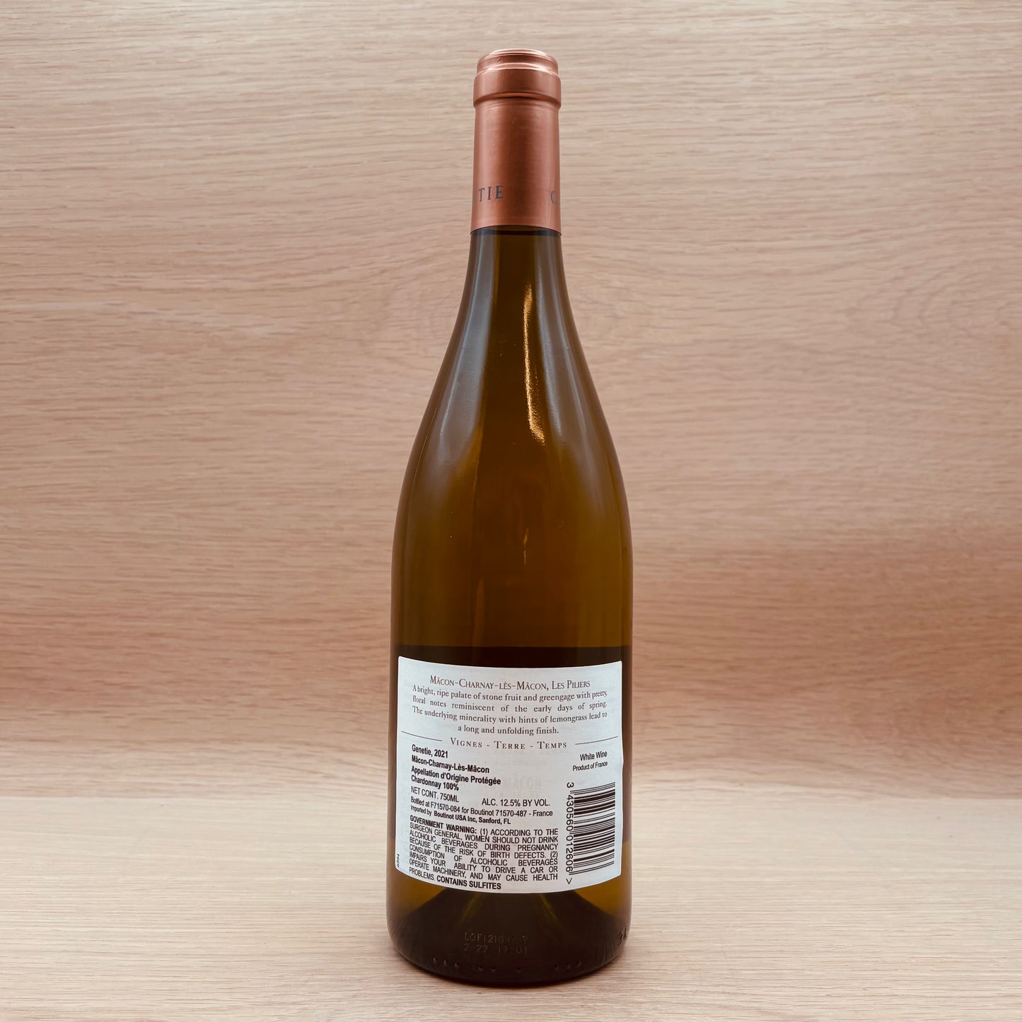 Genetie, "Les Piliers," Mâcon-Charnay-Lès-Mâcon, France, Chardonnay, 2021