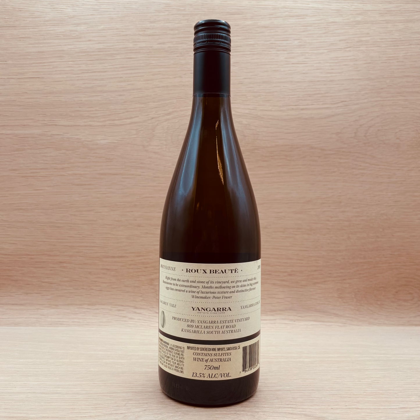 Yangarra "Roux Beauté," McLaren Vale, Australia, Roussanne, 2018