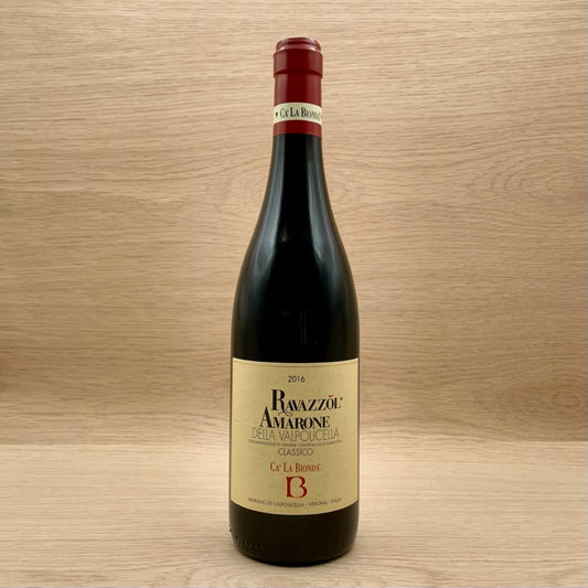 Ca' La Bionda, "Ravazzol," Amarone della Valpolicella Classico, Italy, Corvina Blend, 2016