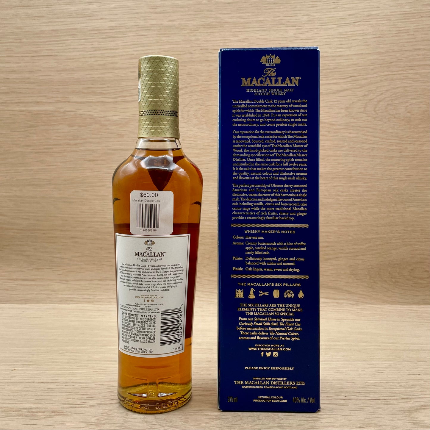 Macallan, Double Cask 12 Year, Highland Single Malt Scotch 375ml