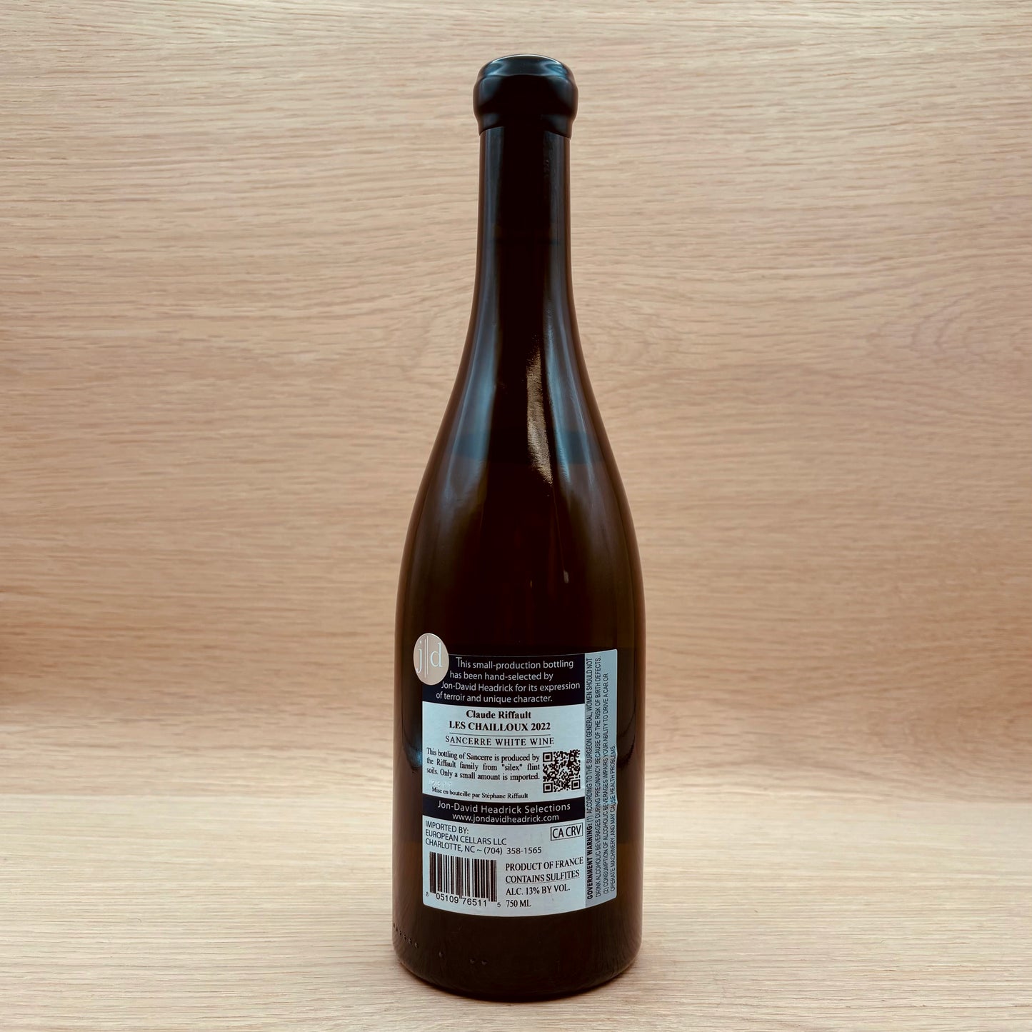 Claude Riffault, "Les Chailloux," Sancerre, France, Sauvignon Blanc, 2023