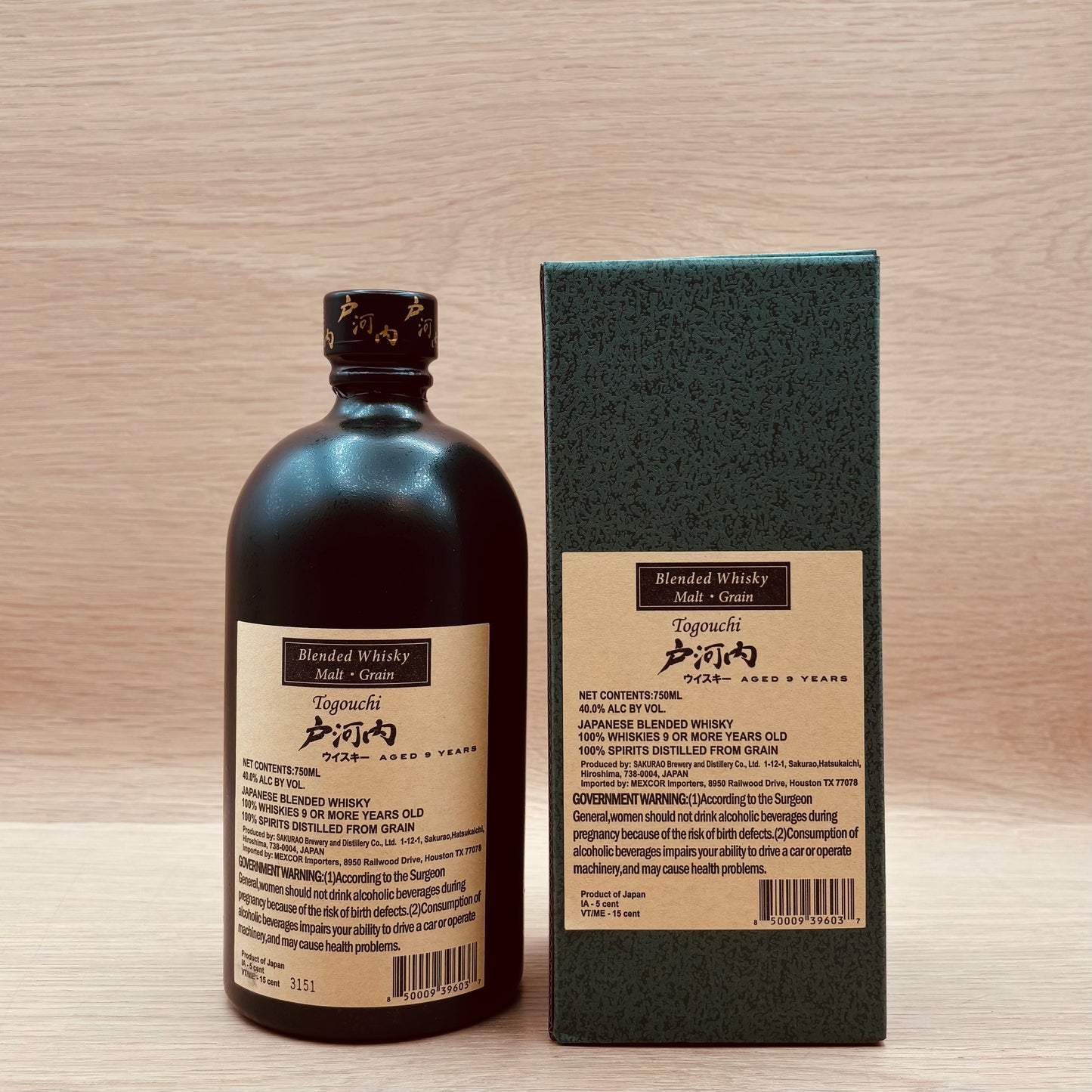 Togouchi Whisky, 9 Year Japanese Whisky