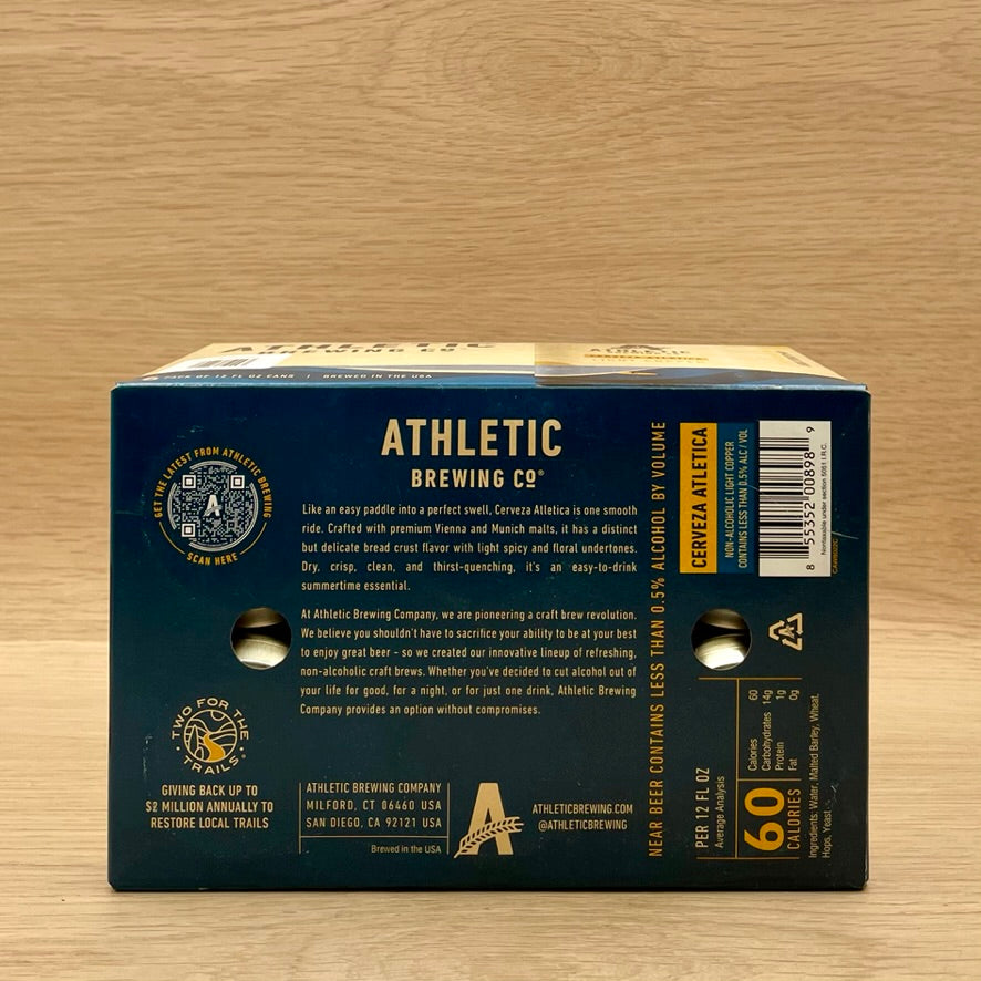 Athletic Brewing Co., "Cerveza," (Non-Alcoholic) 6 pack