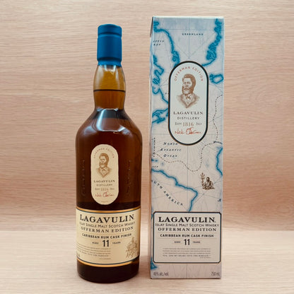 Lagavulin, "Offerman Edition - Carribean Rum Cask Finish," 11 Year Islay Single Malt Scotch