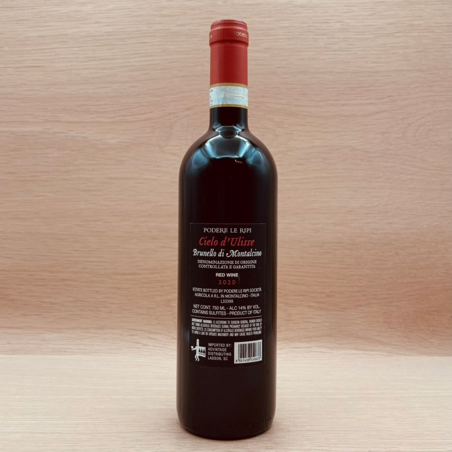 Podere Le Ripi "Cielo d'Ulisse," Brunello di Montalcino, Italy, Sangiovese, 2020