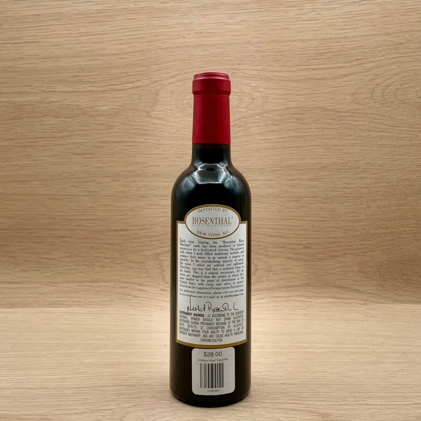 Château Haut Ségottes, Saint Émilion Grand Cru , France, Cabernet Franc blend, 2020, 375ml