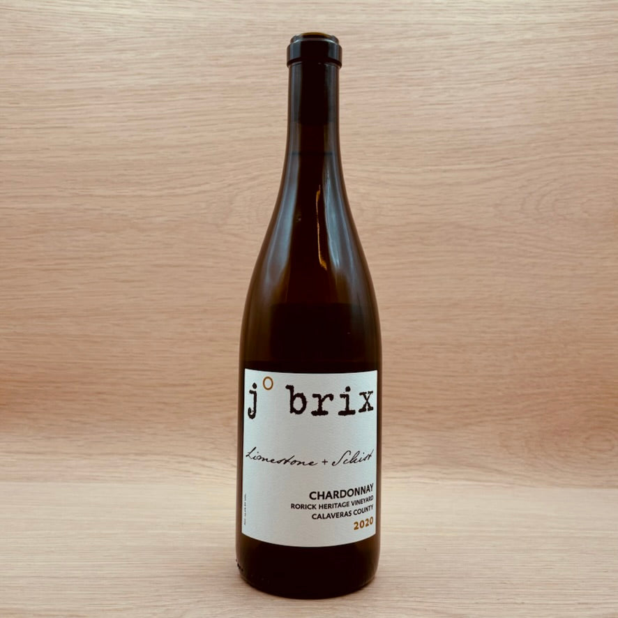 J Brix, "Limestone + Schist" Rorick Vineyard Calaveras County, California, Chardonnay 2020