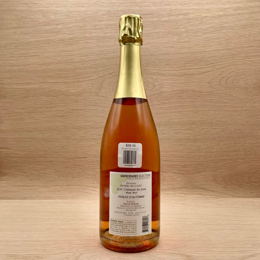 Domaine Pierre Richard, "Perles d'Automme Brut Rosé," Cremant de Jura, France, NV