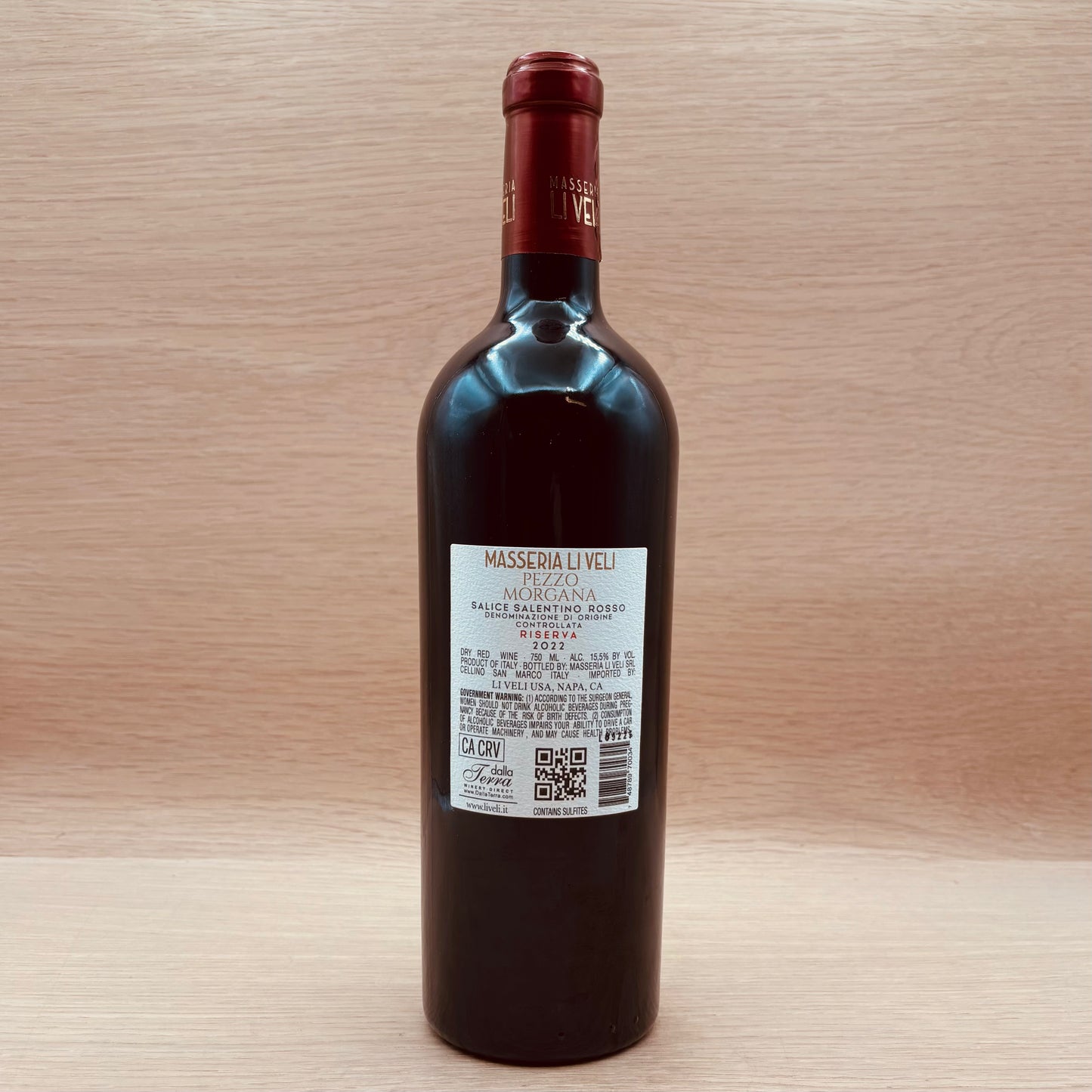 Masseria Li Veli, Pezzo Morgana, Salice Salentino Riserva, Italy, Negroamaro, 2022