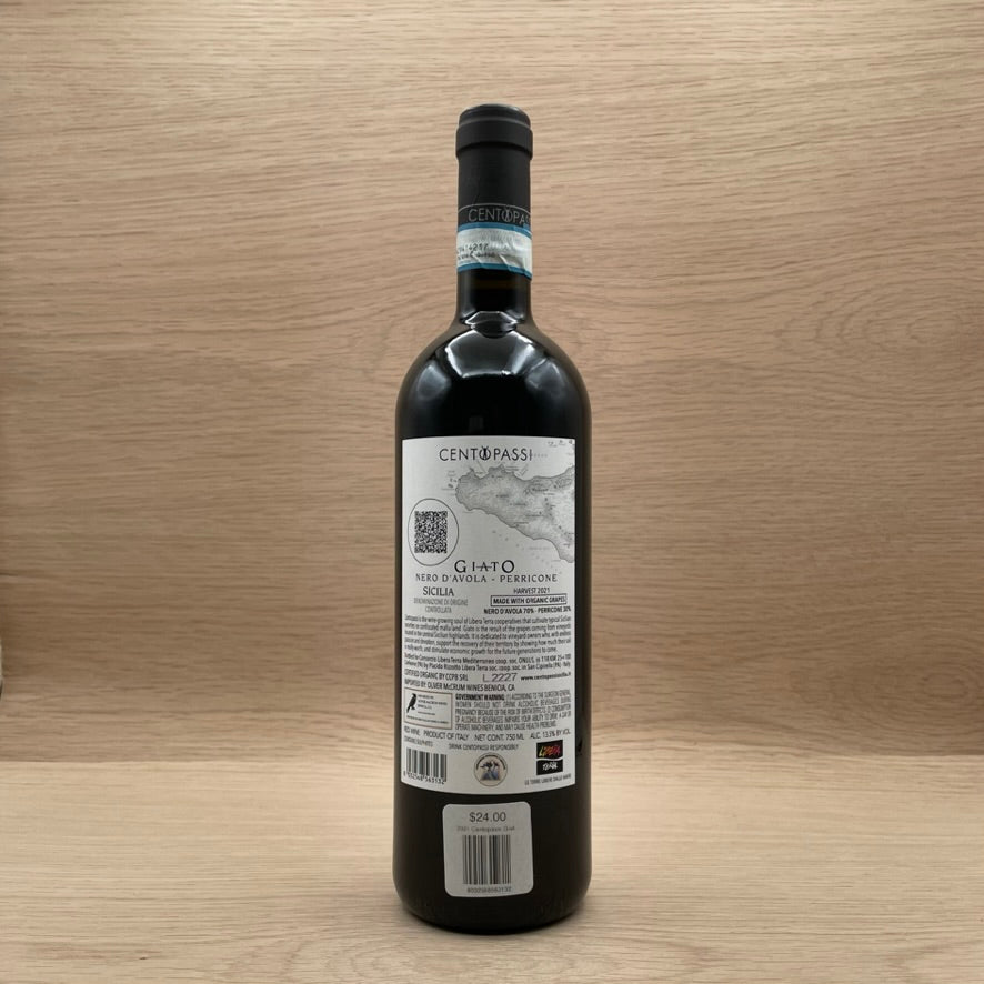 Centopassi, "Giato Rosso," Sicily, Italy, Nero D'Avola-Perricone, 2021