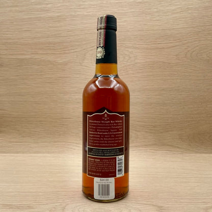 Rittenhouse, "Bottled in Bond," Straight Rye Whiskey