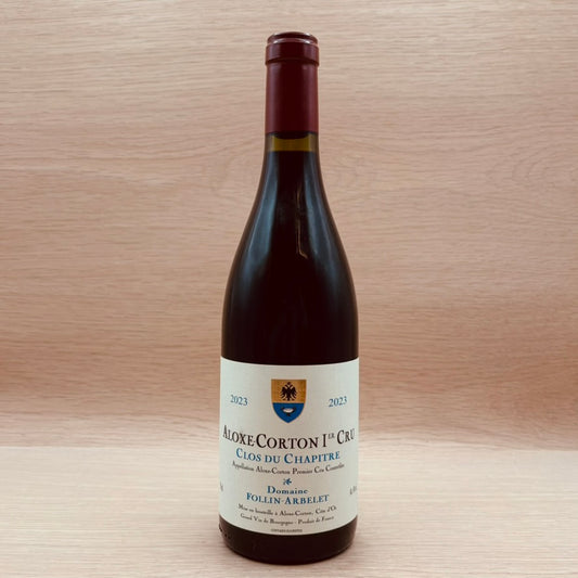 Follin-Arbelet, "Clos du Chapitre," Aloxe-Corton 1er Cru, France, Pinot Noir, 2023