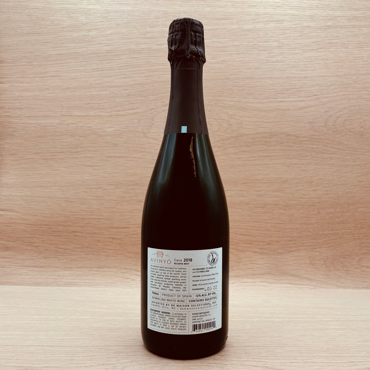 Avinyó, Cava Reserva, Spain, Macabeo Blend, 2017