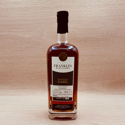 Franklin Distillery, "Single Barrel," Cask Strength Whiskey