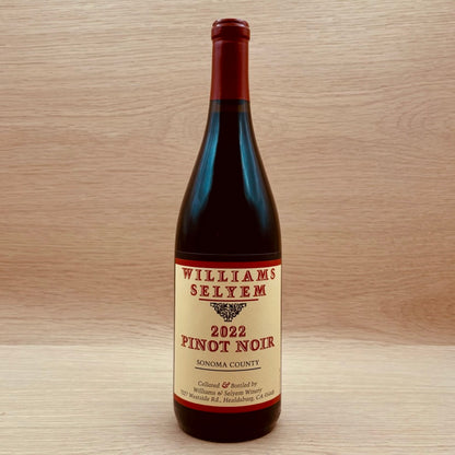 Williams Selyem, Sonoma County, California Pinot Noir, 2022