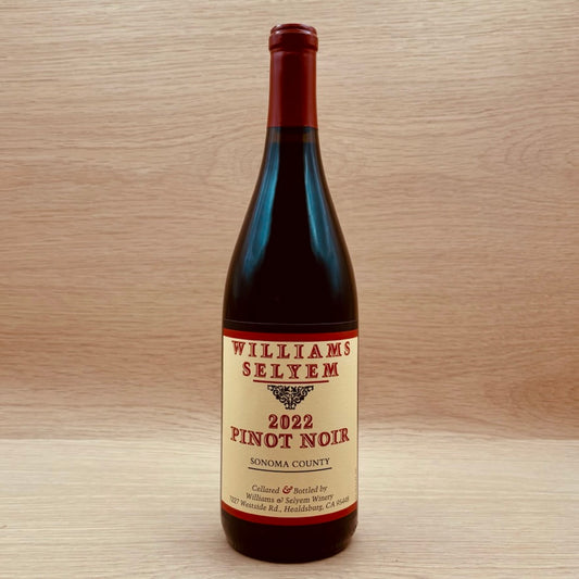 Williams Selyem, Sonoma County, California Pinot Noir, 2022