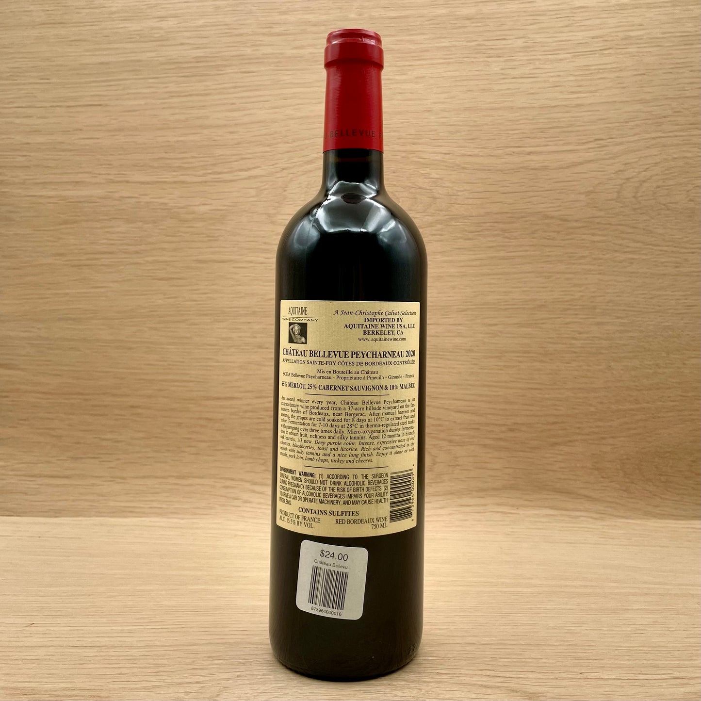 Château Bellevue Peycharneau, Sainte-Foy, Côtes du Bordeaux, France, Merlot blend, 2021