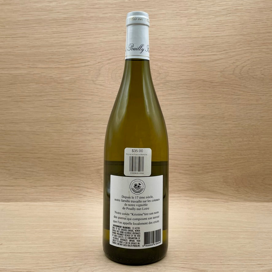 Domaine Francis Blanchet, "Kriotine," Pouilly Fumé, France, Sauvignon Blanc, 2022