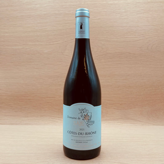 Domaine de Saje, Côtes du Rhône, France, Syrah blend, 2021