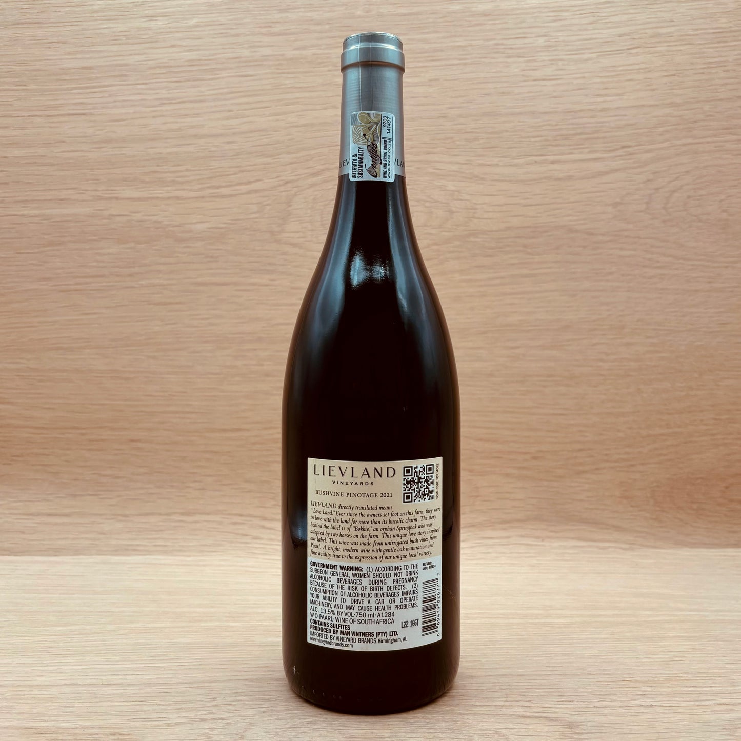 Lievland Vineyards, Paarl, South Africa, Pinotage, 2021