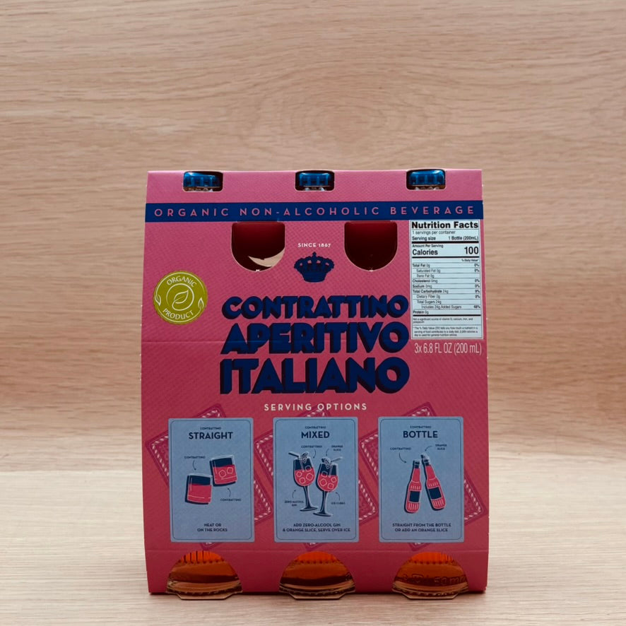 Contratto Spirits, "Non-Alcoholic Contrattino Apertivo Italiano," Italy, 3-Pack