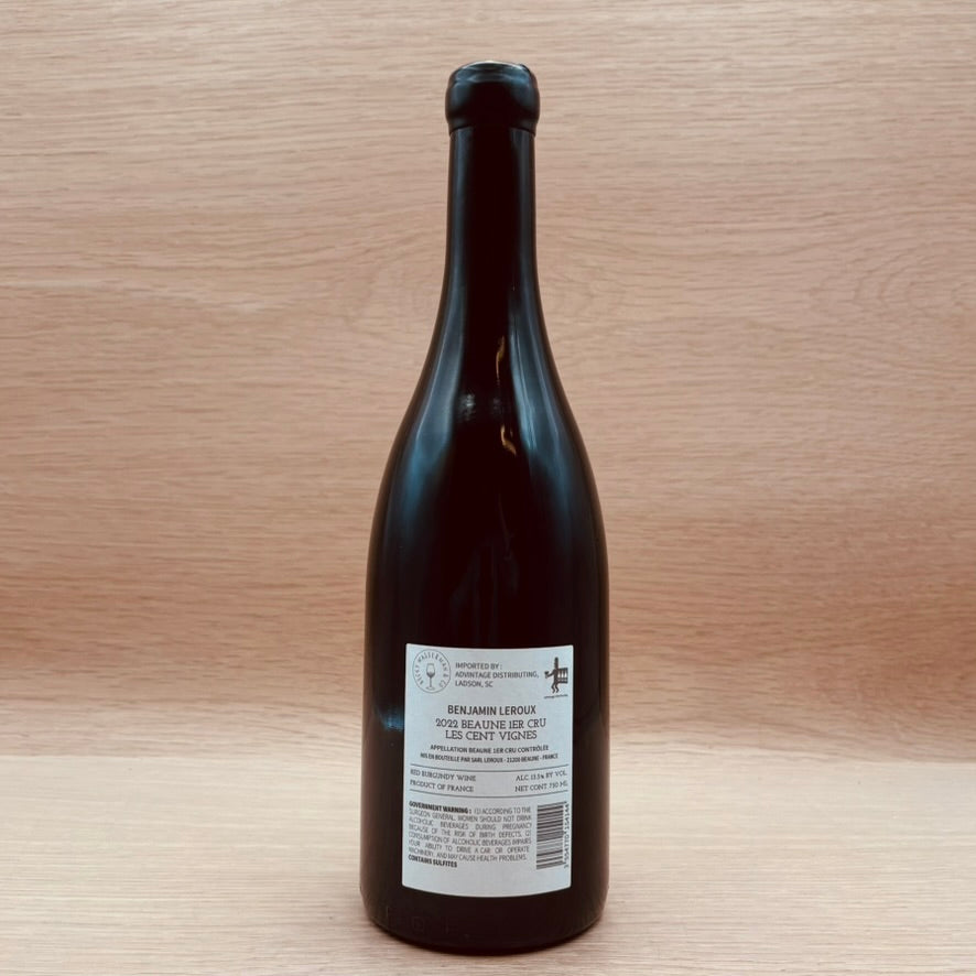 Benjamin Leroux, "Les Cent-Vignes," Beaune 1er Cru, France, Pinot Noir, 2022