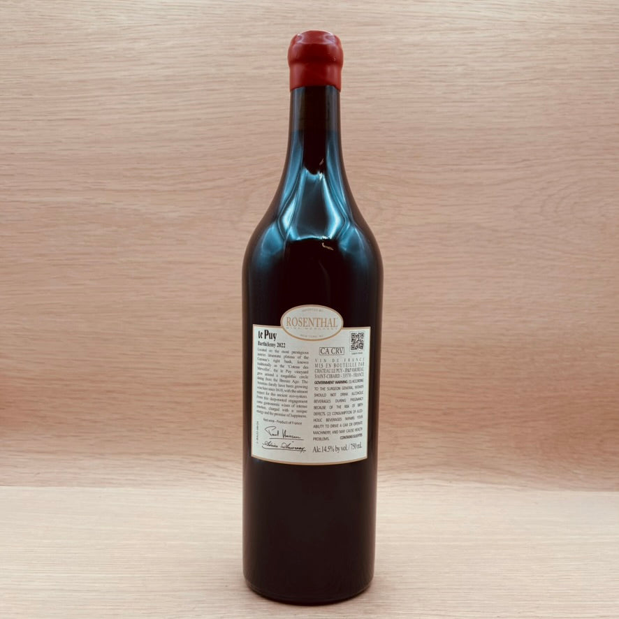 Château Le Puy, "Barthélemy," Vin de France, France, Merlot Blend, 2022