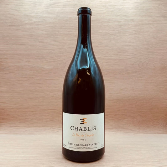 Eleni & Edouard Vocoret, "Le Bas de Chapelot," Chablis, France, Chardonnay, 2021 1.5L