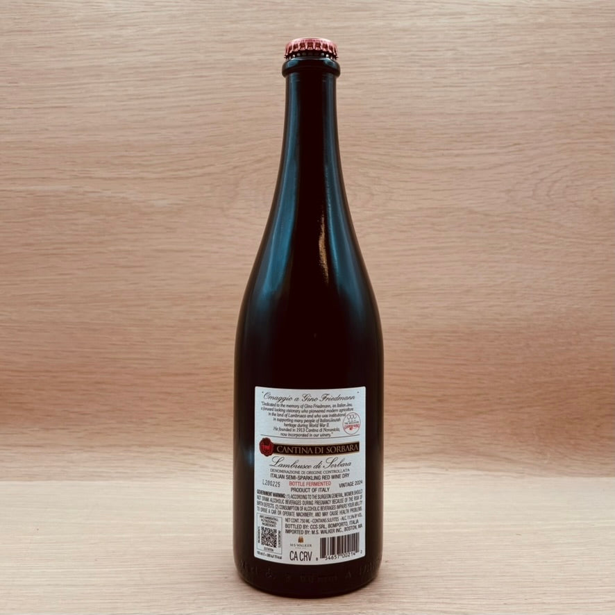 Cantina de Sorbara, Lambrusco Pet-Nat, Emilia-Romagna, Italy, Lambrusco di Sorbara, 2024