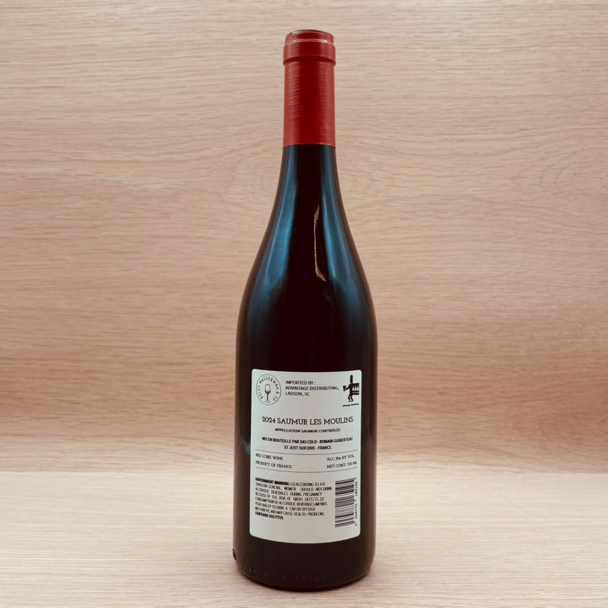 Chai de la Dive, "Les Moulins Rouge," Saumur, France, Cabernet Franc, 2024