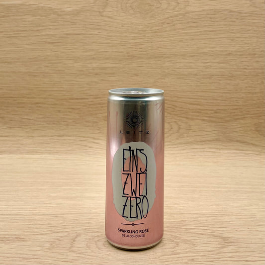 Leitz, "Sparkling Rose," Rheingau, Germany, Pinot Noir, Non-Alcoholic, 250ml can