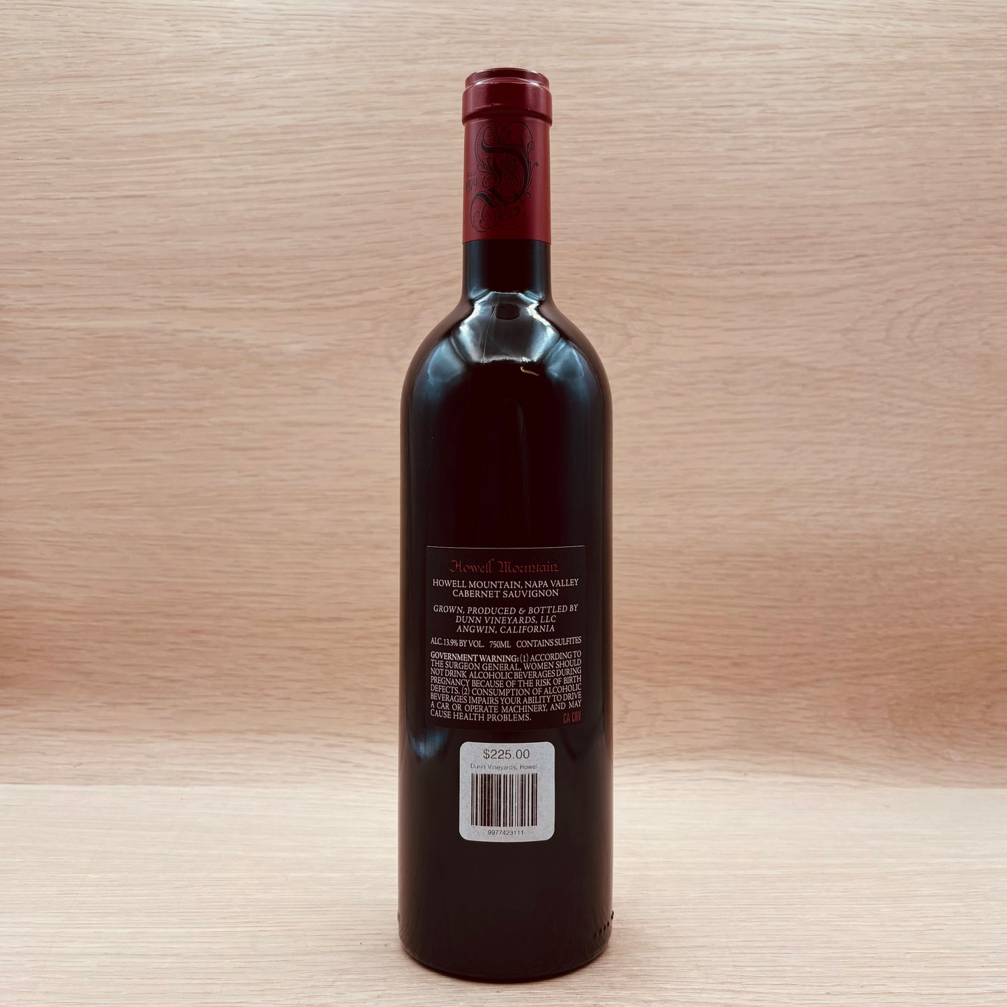 Dunn Vineyards, Howell Mountain, California, Cabernet Sauvignon, 2022