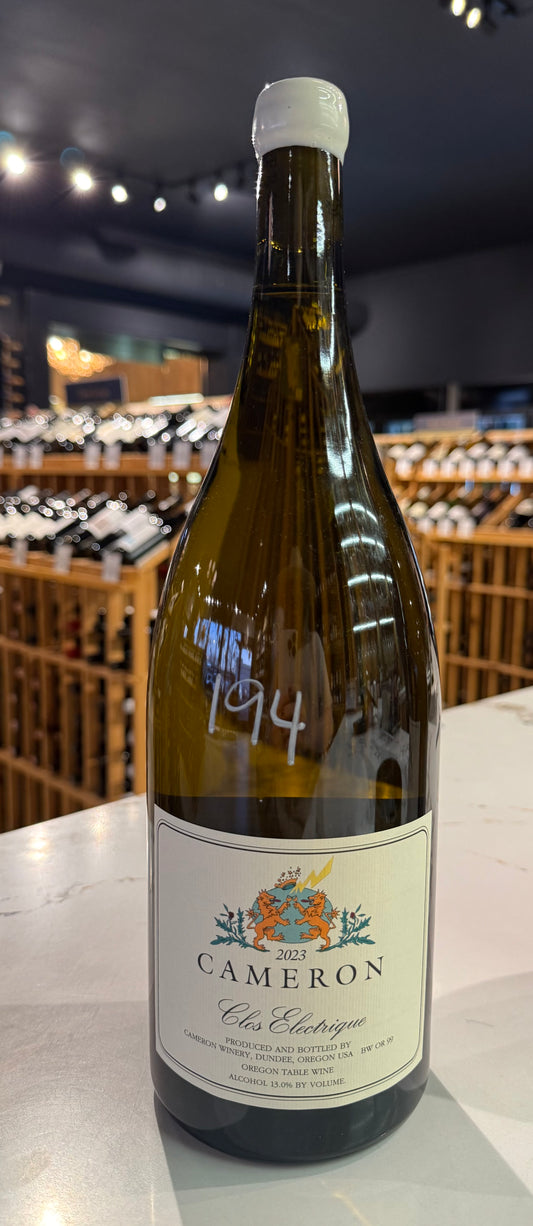 Cameron, "Clos Electrique Blanc," Dundee, Oregon, Chardonnay, 2023 1.5L