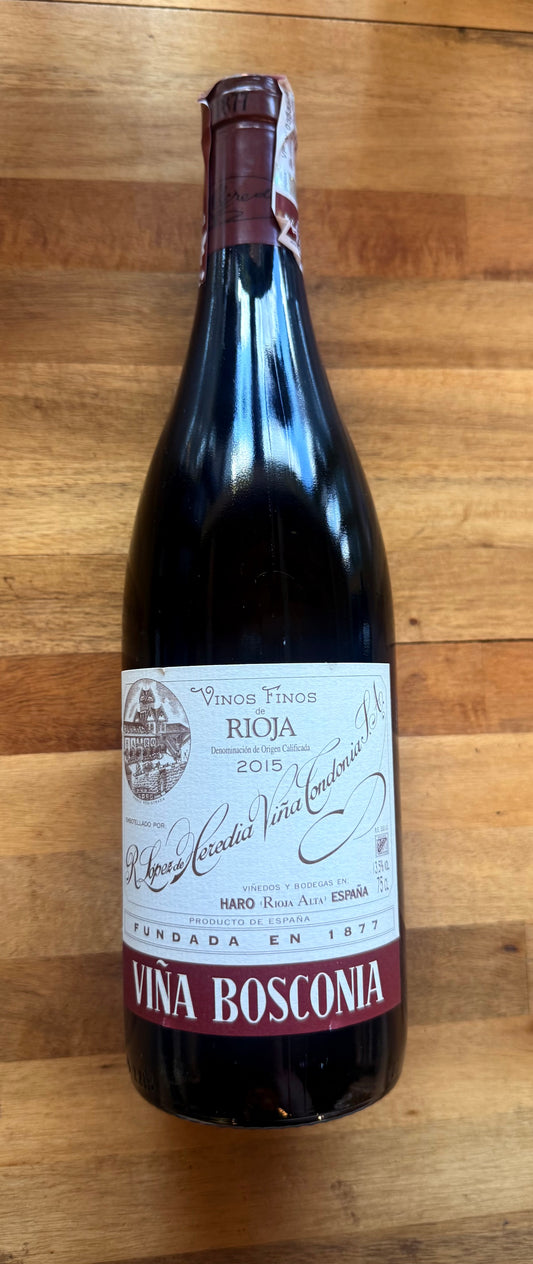 Lopez de Heredia, "Viña Bosconia Riserva," Rioja, Spain, Tempranillo Blend, 2015