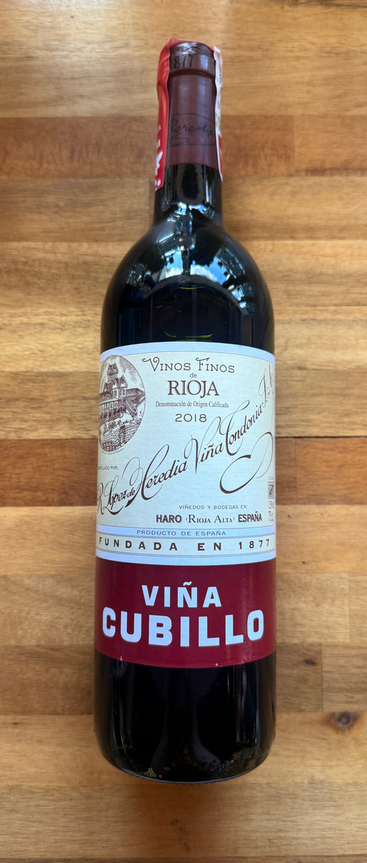 Lopez de Heredia, "Viña Cubillo Crianza," Rioja, Spain, Tempranillo Blend, 2018